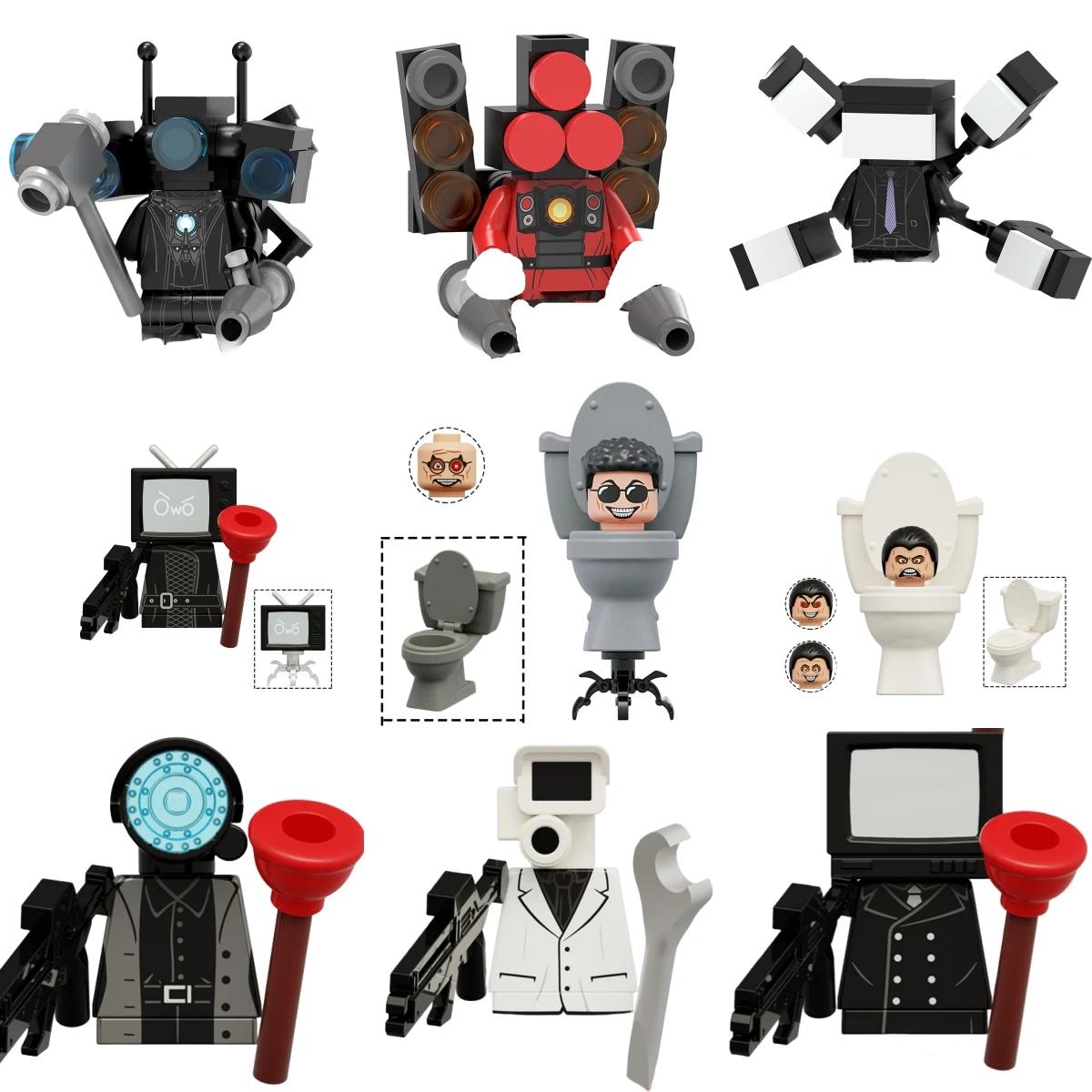 Skibidi    , MOC Ƽ, LG006345, LG1009 ׼, Ÿź TV , ũ ǱԾ,   峭